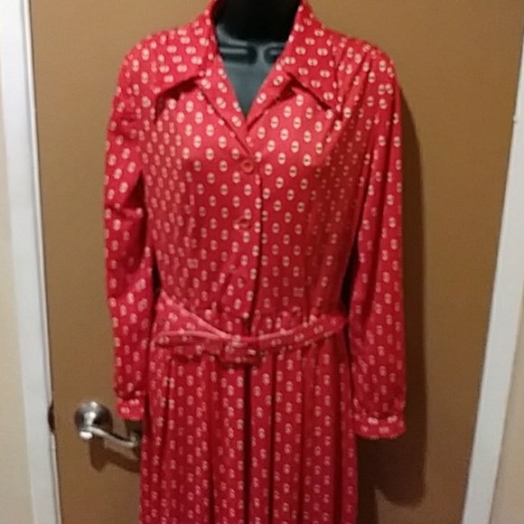 Muriel Ryan 70's Style Dress Sz Large - Picture 3 of 3